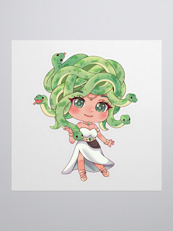 Chibi Medusa Kisscut Sticker product image (1)