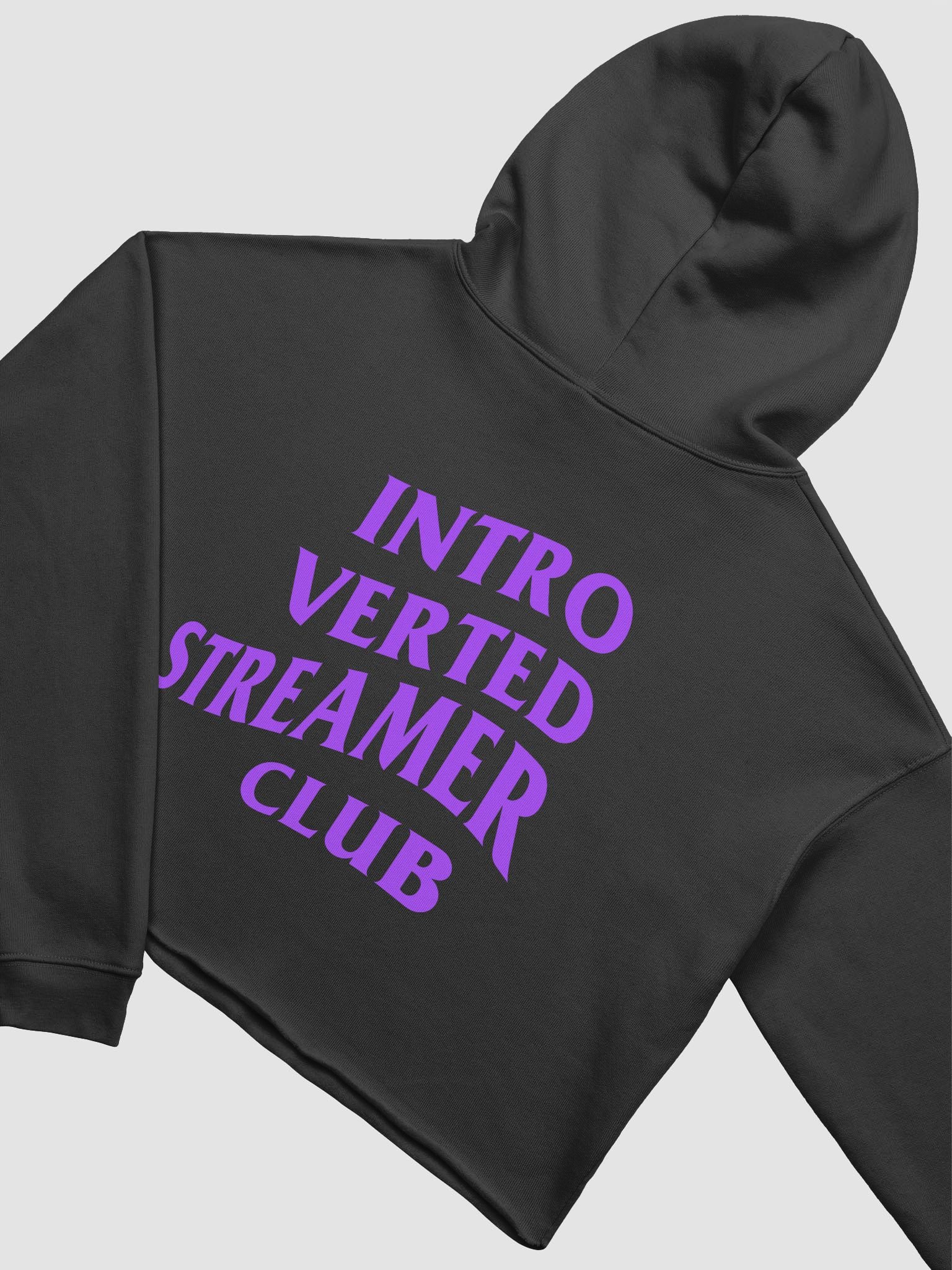 Introverted Streamer Club "Tired" Crop Hoodie product image (11)
