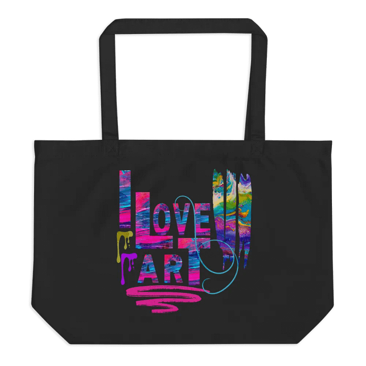 Colorful Art Lover's Organic Tote FOR ARTISTS MOMS FRIENDS LADIES product image (1)