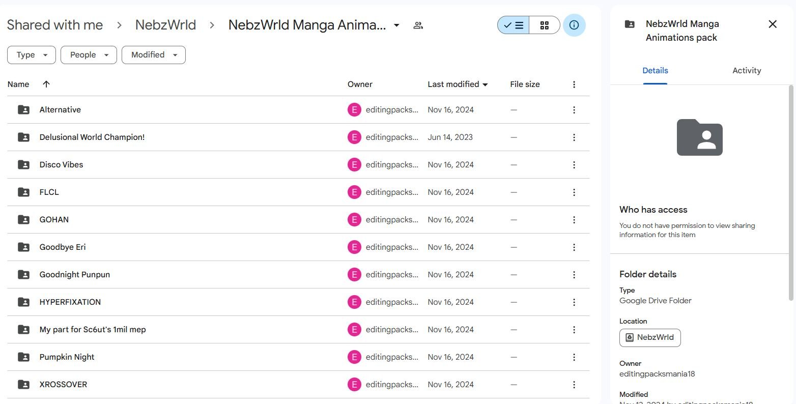 NebzWrld Manga Animations pack product image (2)
