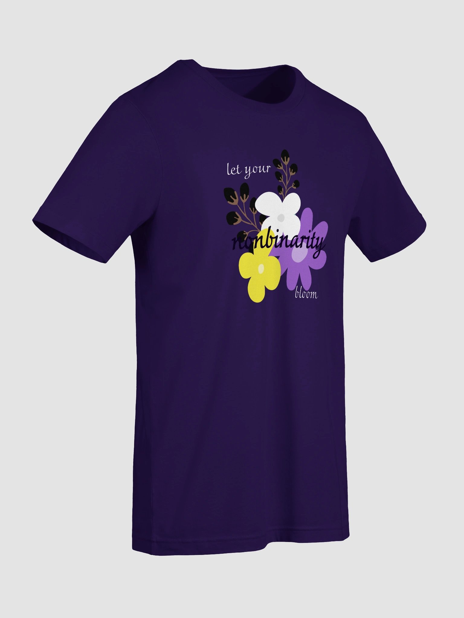 let your nonbinarity bloom t-shirt product image (9)