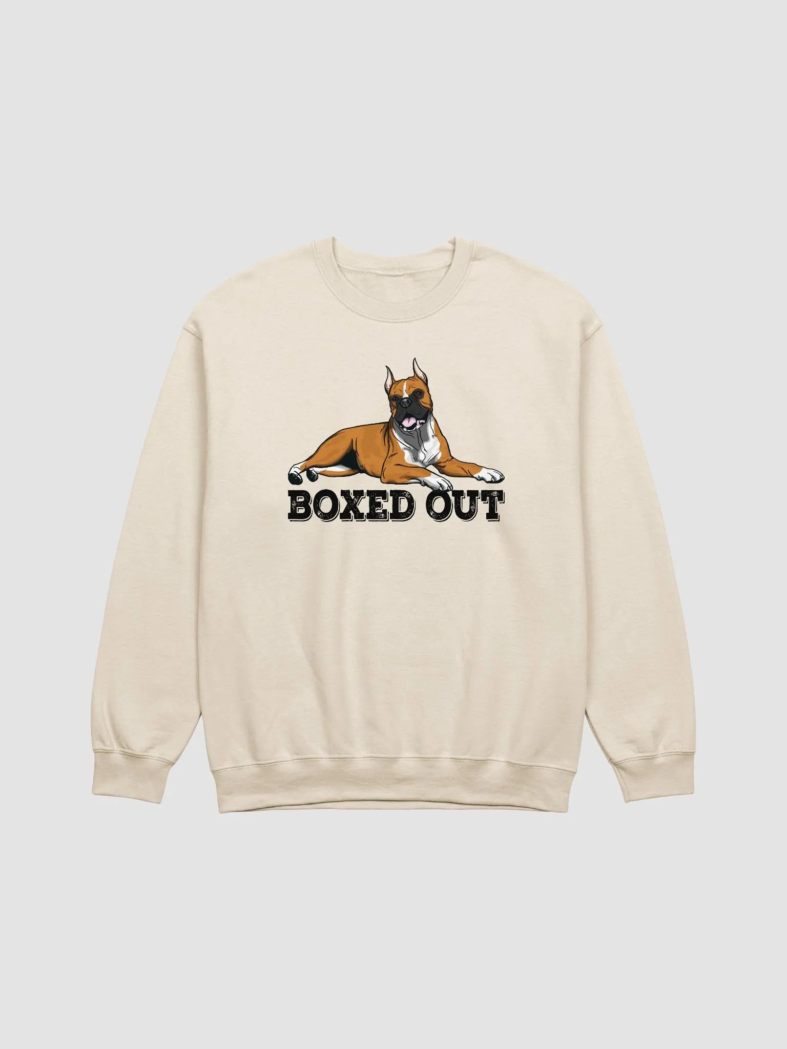 Boxed Out Sweatshirt of a Boxer Dog(Cropped) | Funny Shirt for Boxer Paw-rents product image (20)