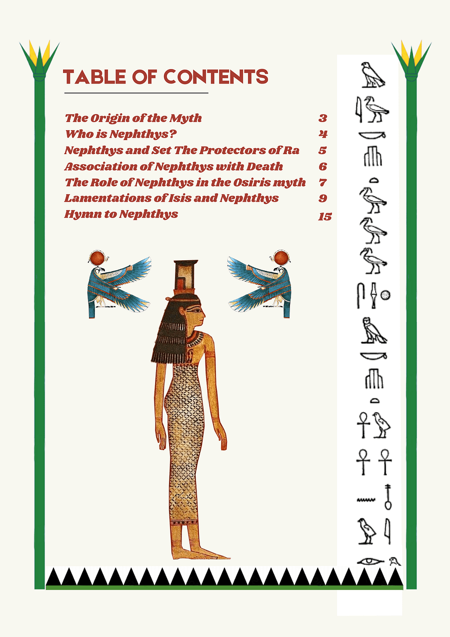Nephthys in Ancient Egyptian Art and Mythology - Printable eBook product image (2)