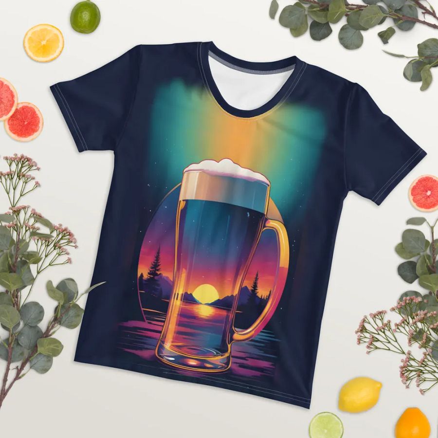 Beer Sunset All Over Print T-shirt product image (9)