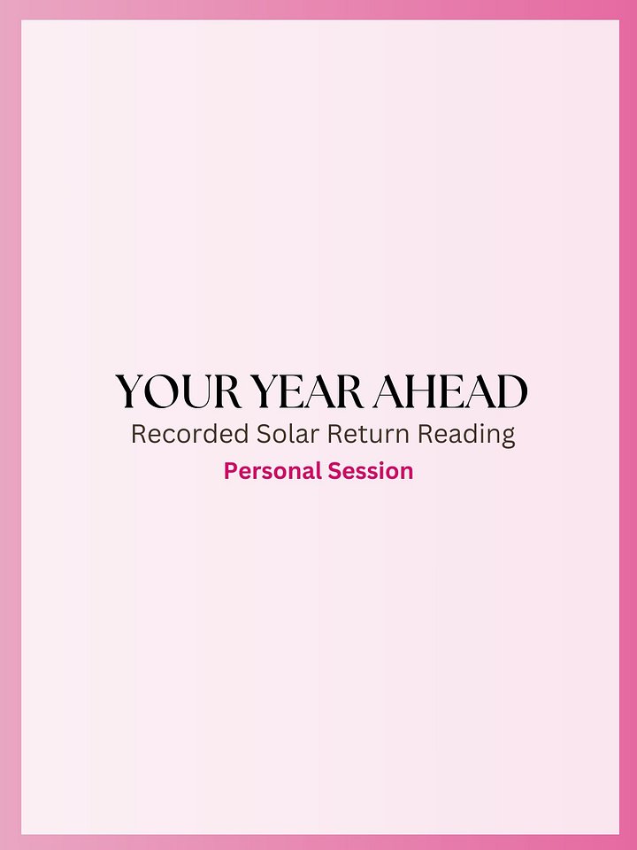 Your Year Ahead | Recorded Solar Return Reading product image (1)
