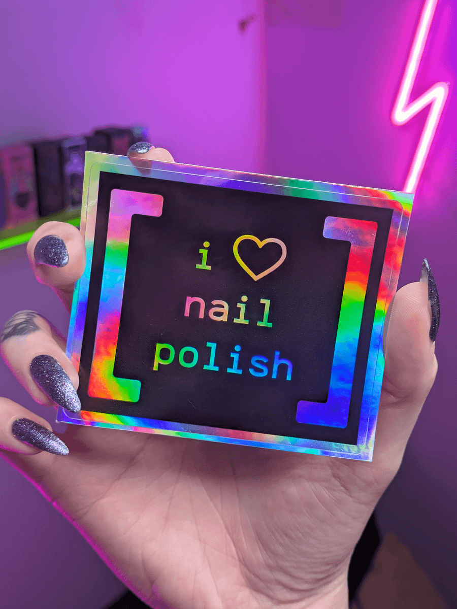 i <3 nail polish: Holo Sticker product image (1)