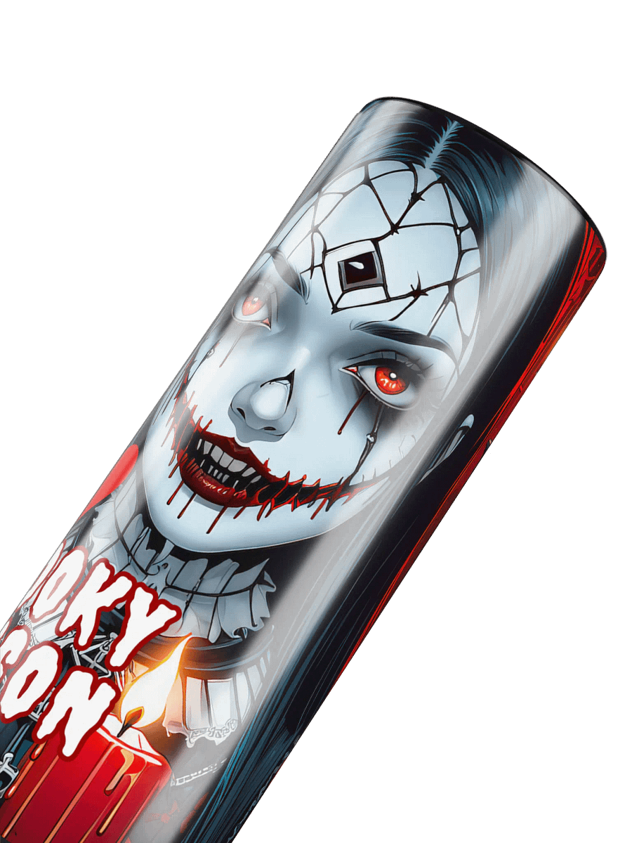 I Heart Spooky Season Halloween 20 oz Skinny Stainless Steel Tumbler - Black product image (6)