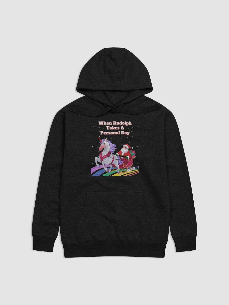 When Rudolph Takes A Personal Day - Santa's Unicorn Sweatshirt product image (2)