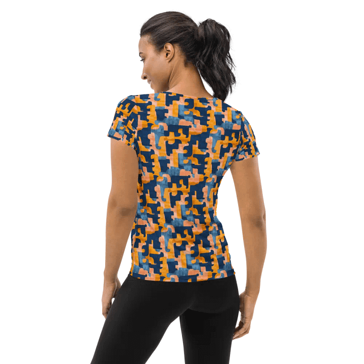 Flowing Shapes | Women's Athletic T-Shirt product image (2)