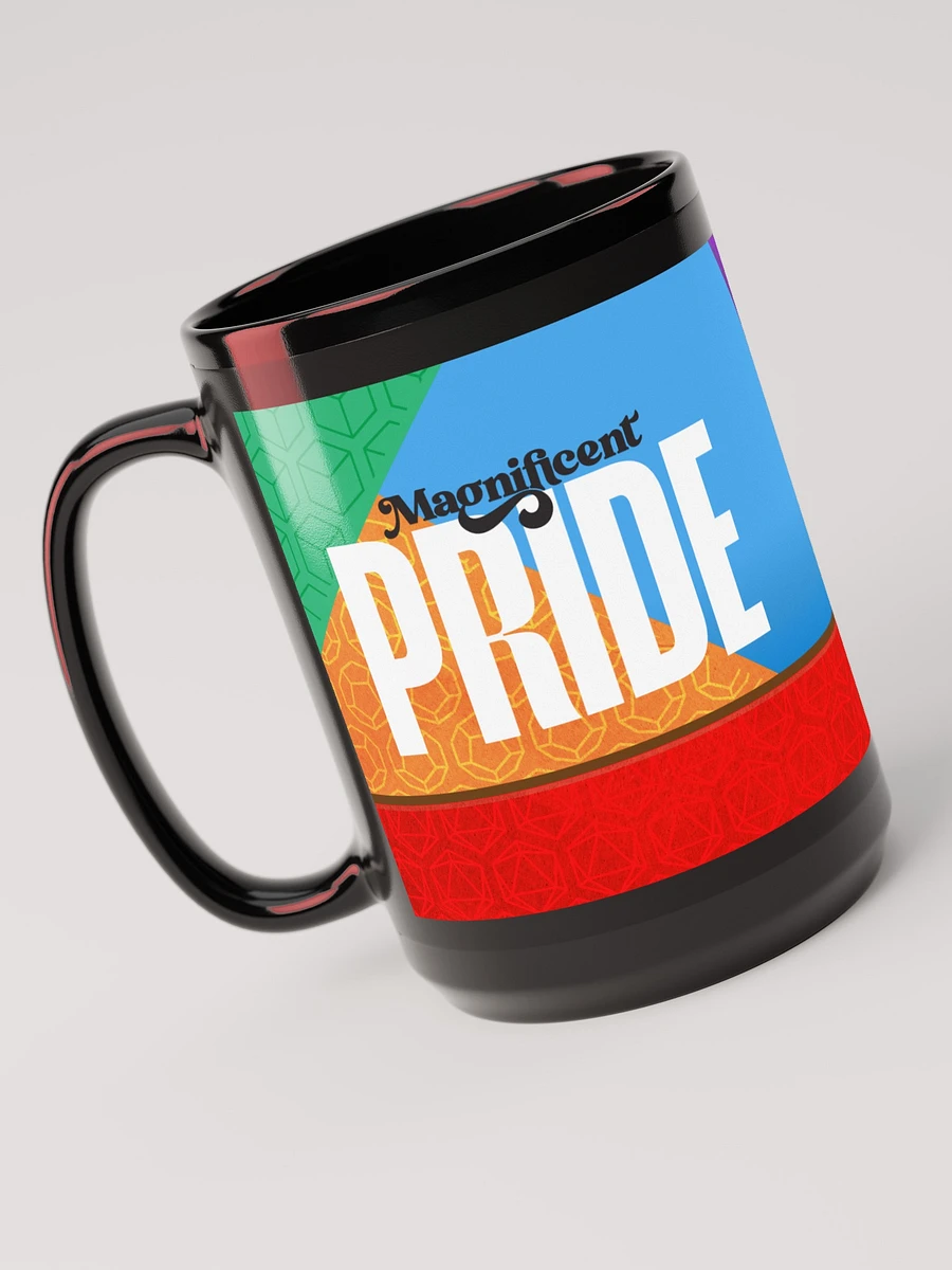 Magnificent PRIDE Pattern - Black Glossy Mug product image (1)