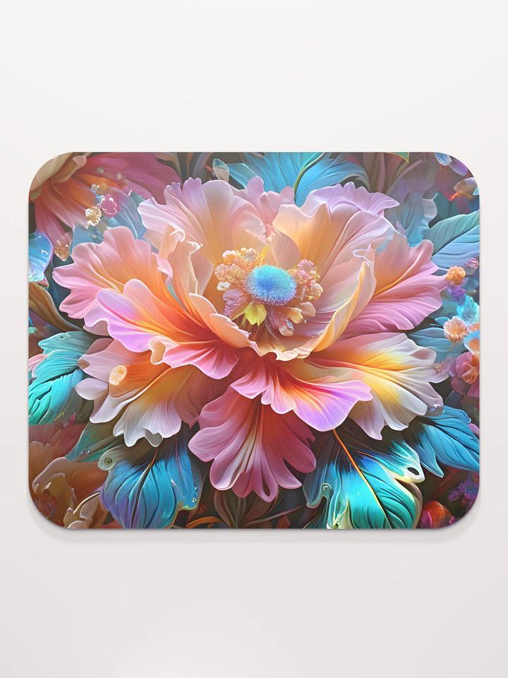 Iridescent Flowers Mouse Pad 8.7