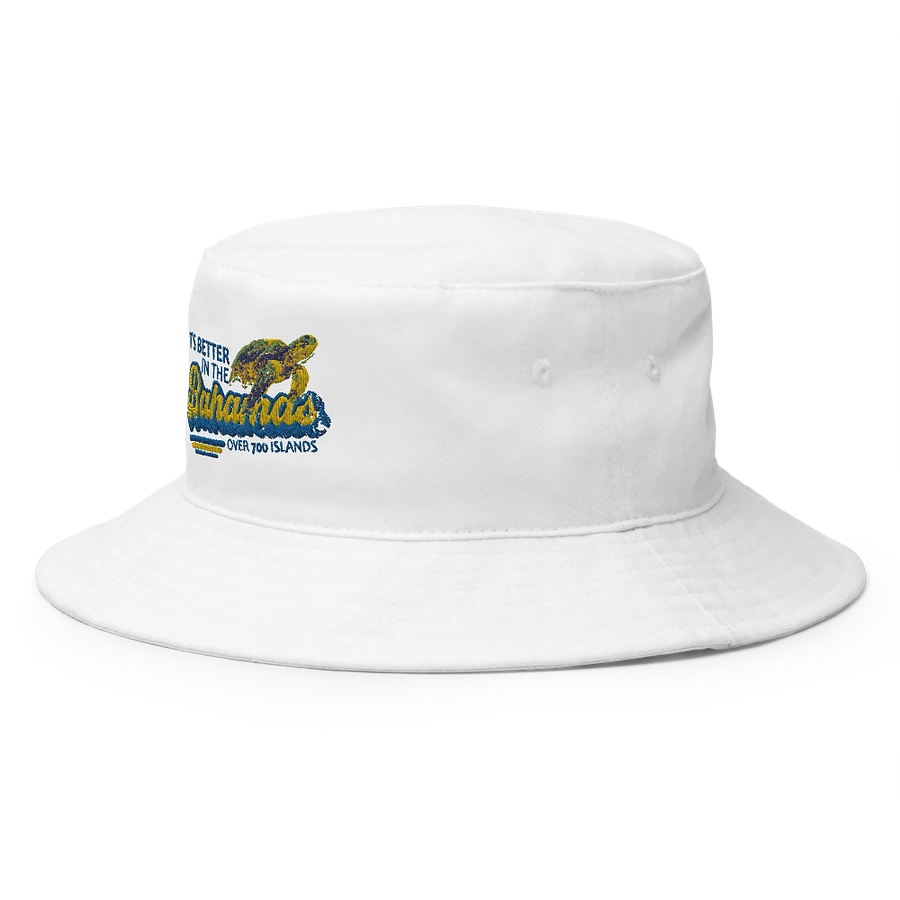 Bahamas Hat : It's Better In The Bahamas Sea Turtle Bucket Hat Embroidered product image (8)