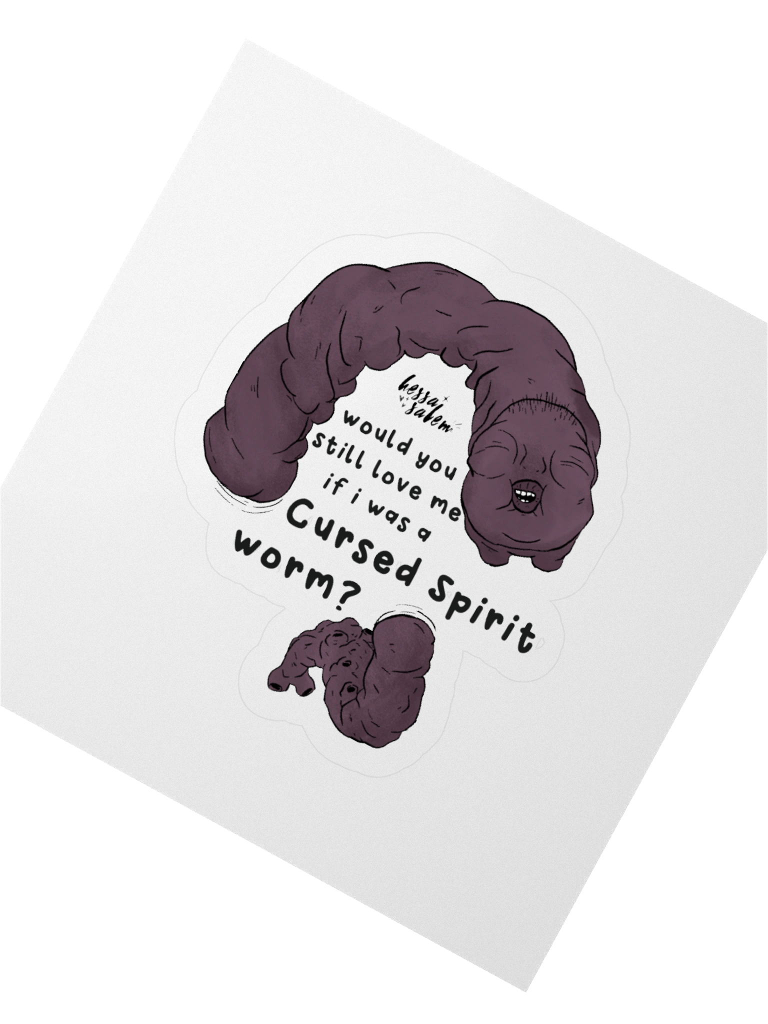 Cursed Spirit Worm // Sticker product image (3)