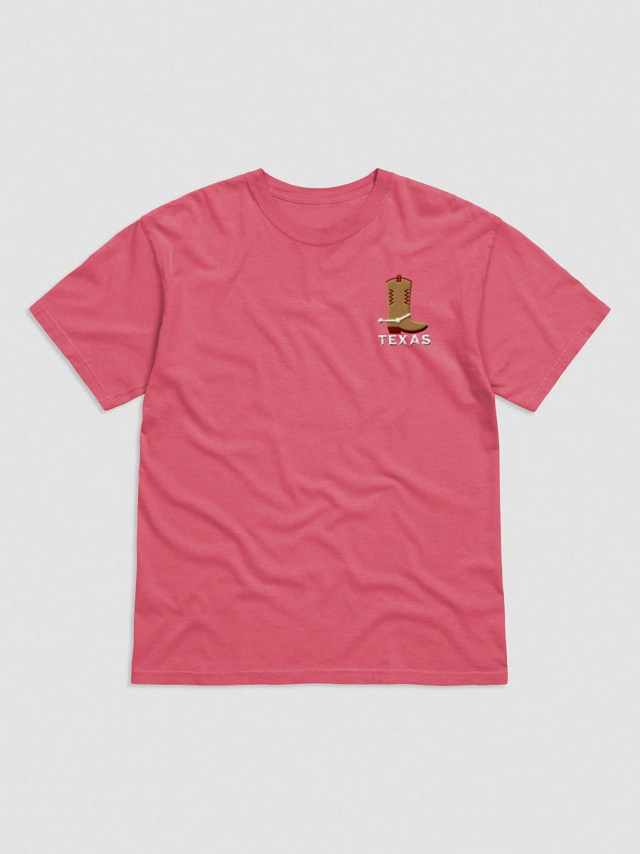 Texas Cowboy Boot Left Side Embroidery Tee product image (2)