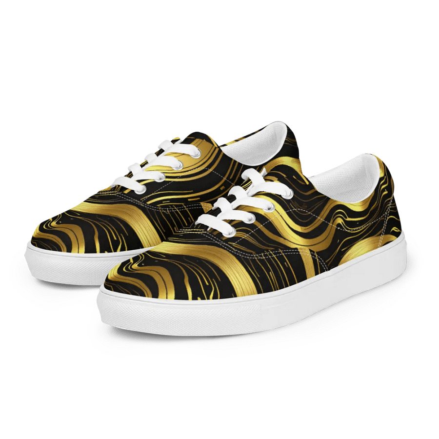 Golden Wave - Lace-Up Canvas Shoes product image (11)
