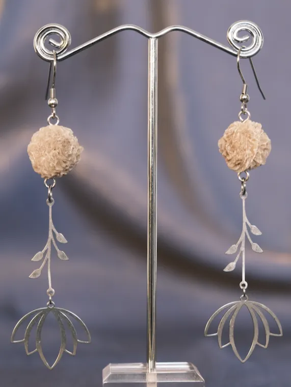 i feel Open - Desert rose selenite earrings product image (1)