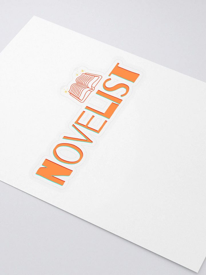 Novelist Sticker in Orange Text product image (2)