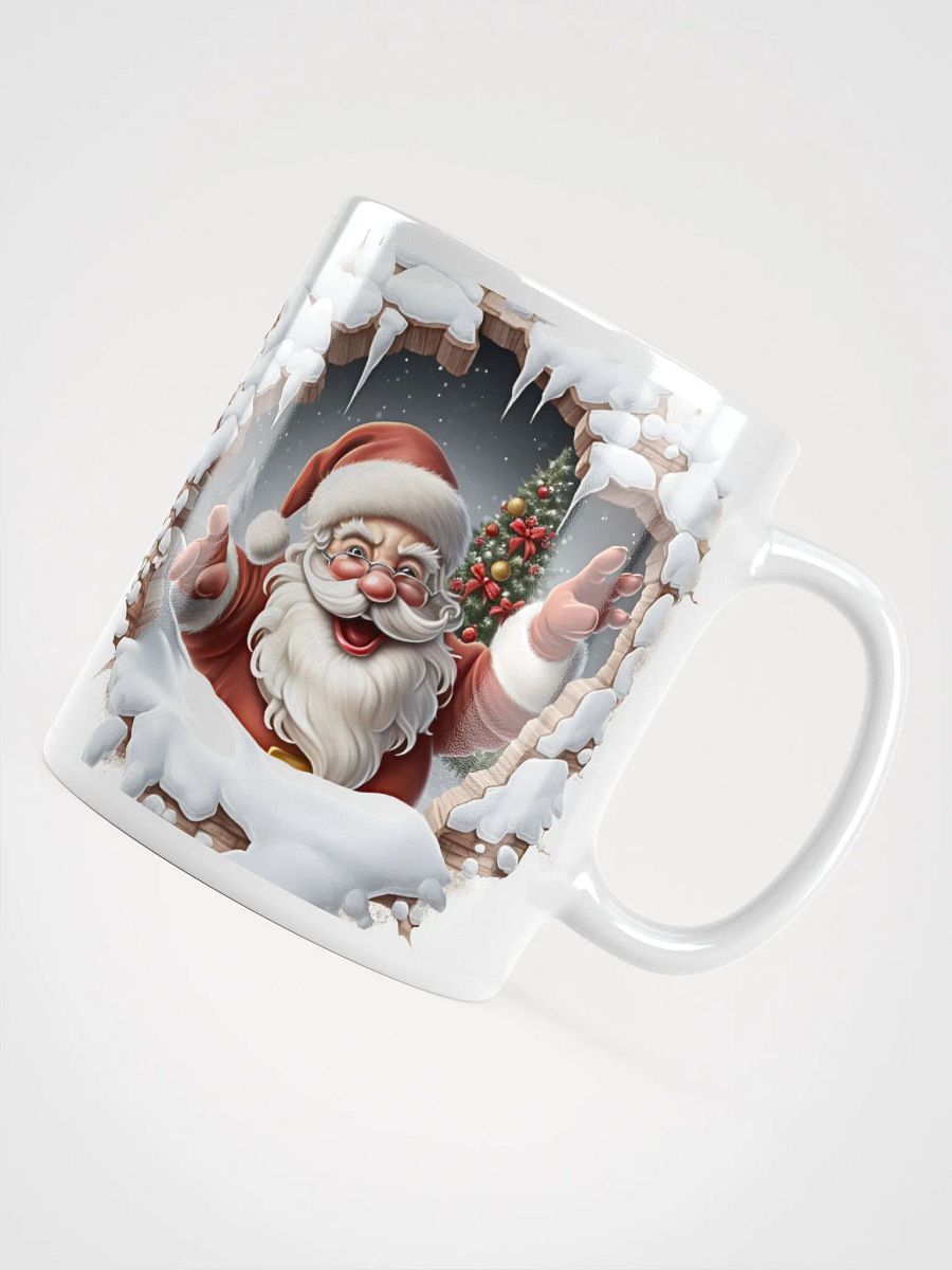 Santa's Snowy Cavern 3D Christmas Mug - Enchanting Double-Sided Wonder product image (11)