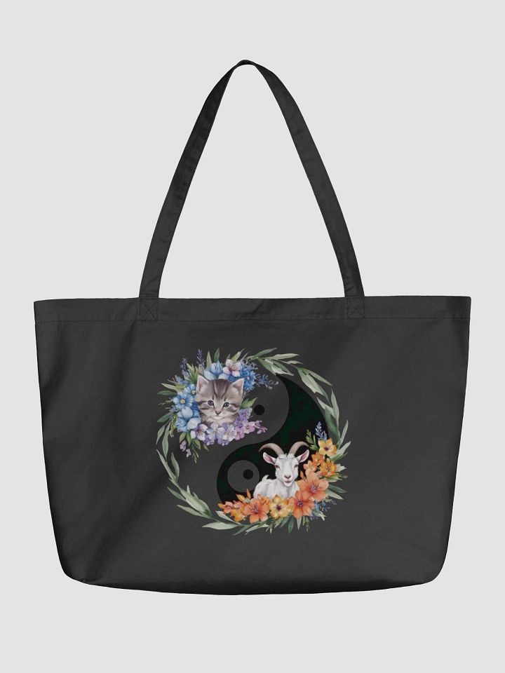 Yin-Yang Floral Harmony Tote product image (1)