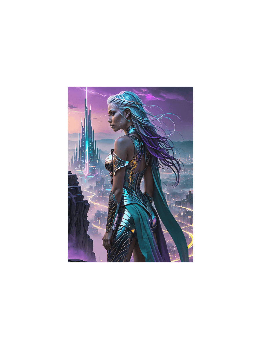 Fantasy City Overlook Poster product image (5)