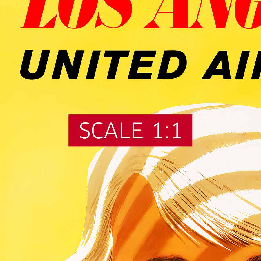 Los Angeles, USA, 1955 — retro vintage travel poster product image (4)