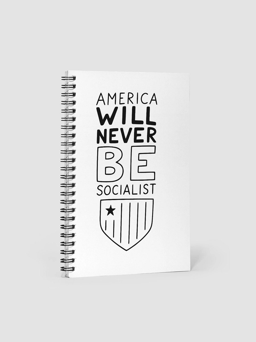 America Won't Be Socialist" kid- Spiral Notebook product image (1)