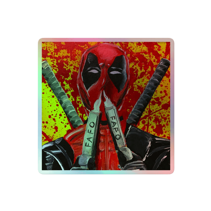 Red Pool Holographic Sticker product image (2)