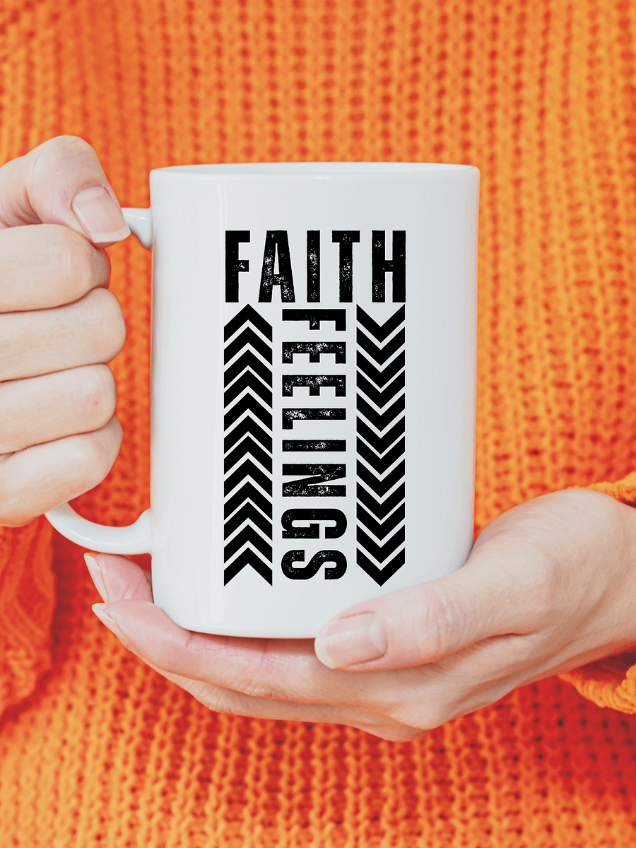 Faith Feeling Faith-Based Glossy White Ceramic Mug product image (1)
