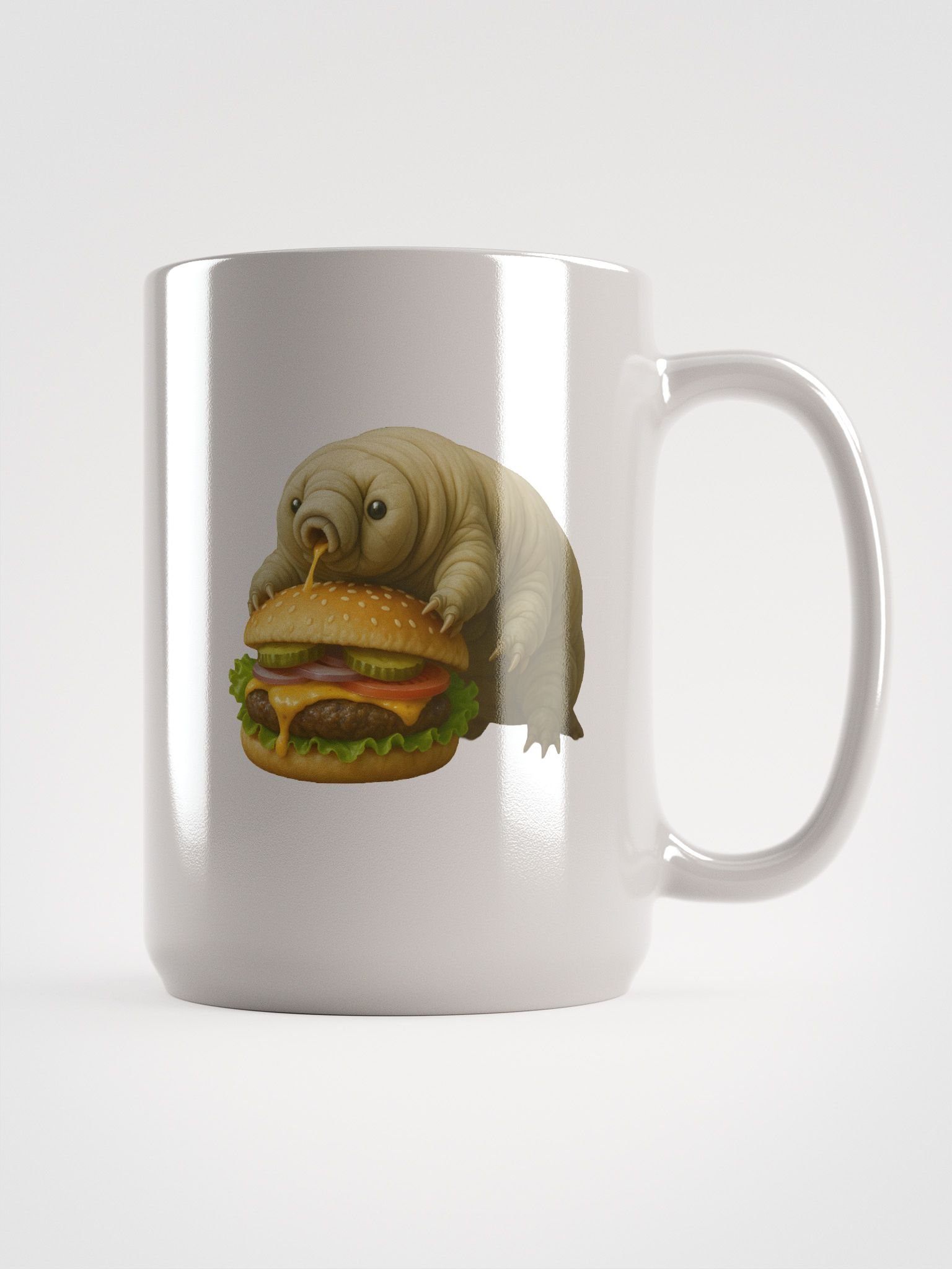 Water-Bear Burger Mug — Science Art Ceramic Coffee Cup product image (2)