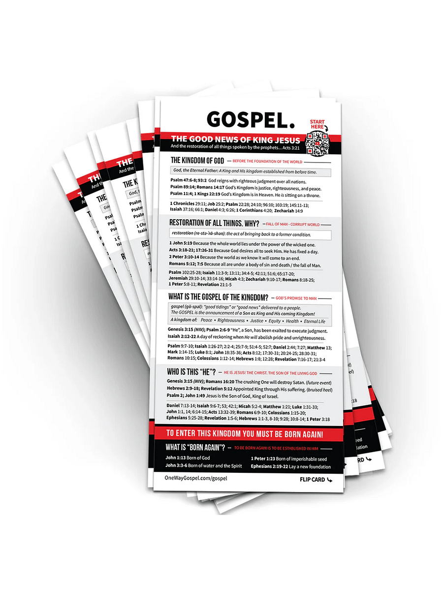 GOSPEL Card (Sets of 10) product image (1)