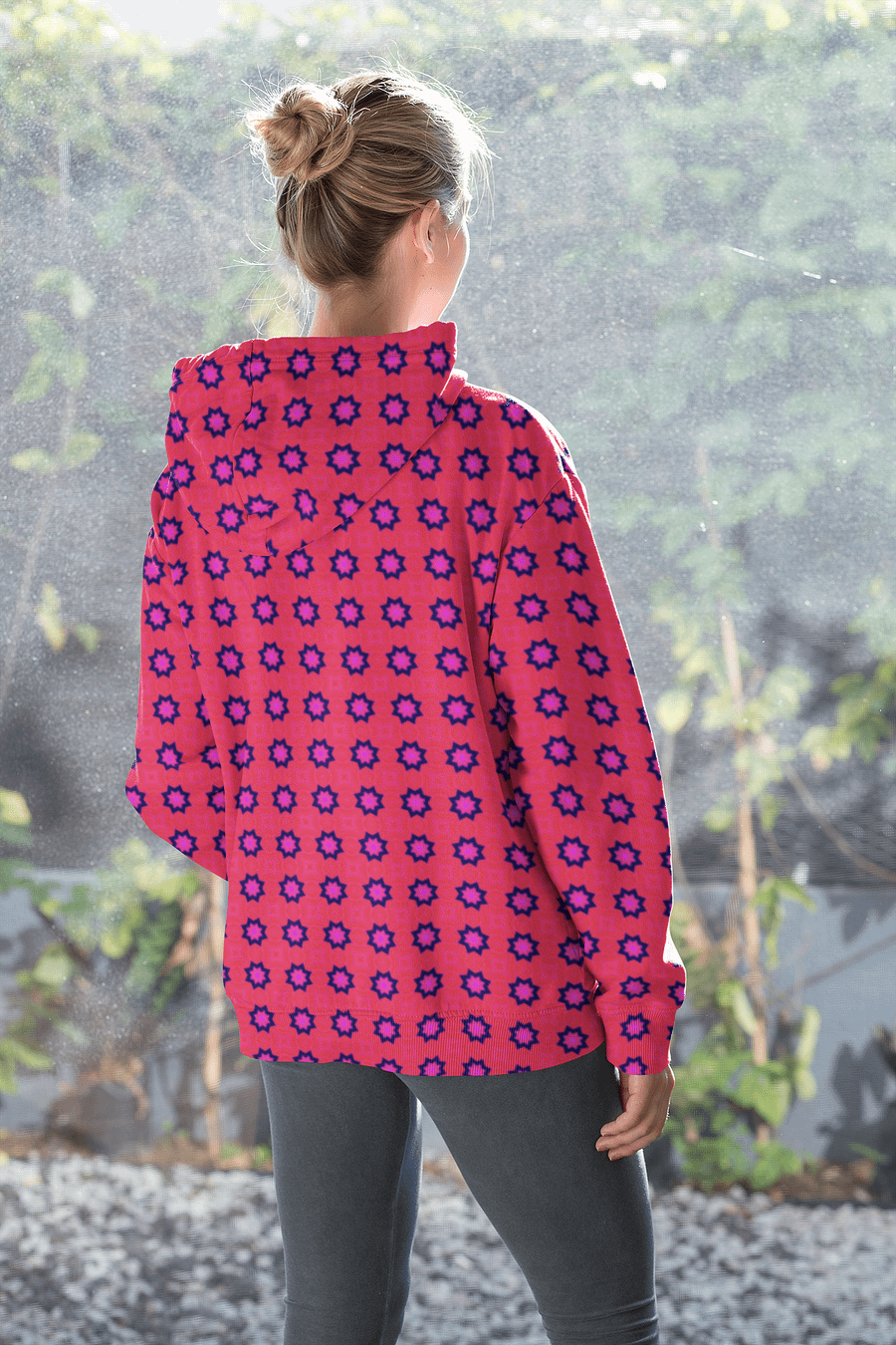 Abstract Red All Over Print Unisex Hoodie product image (8)
