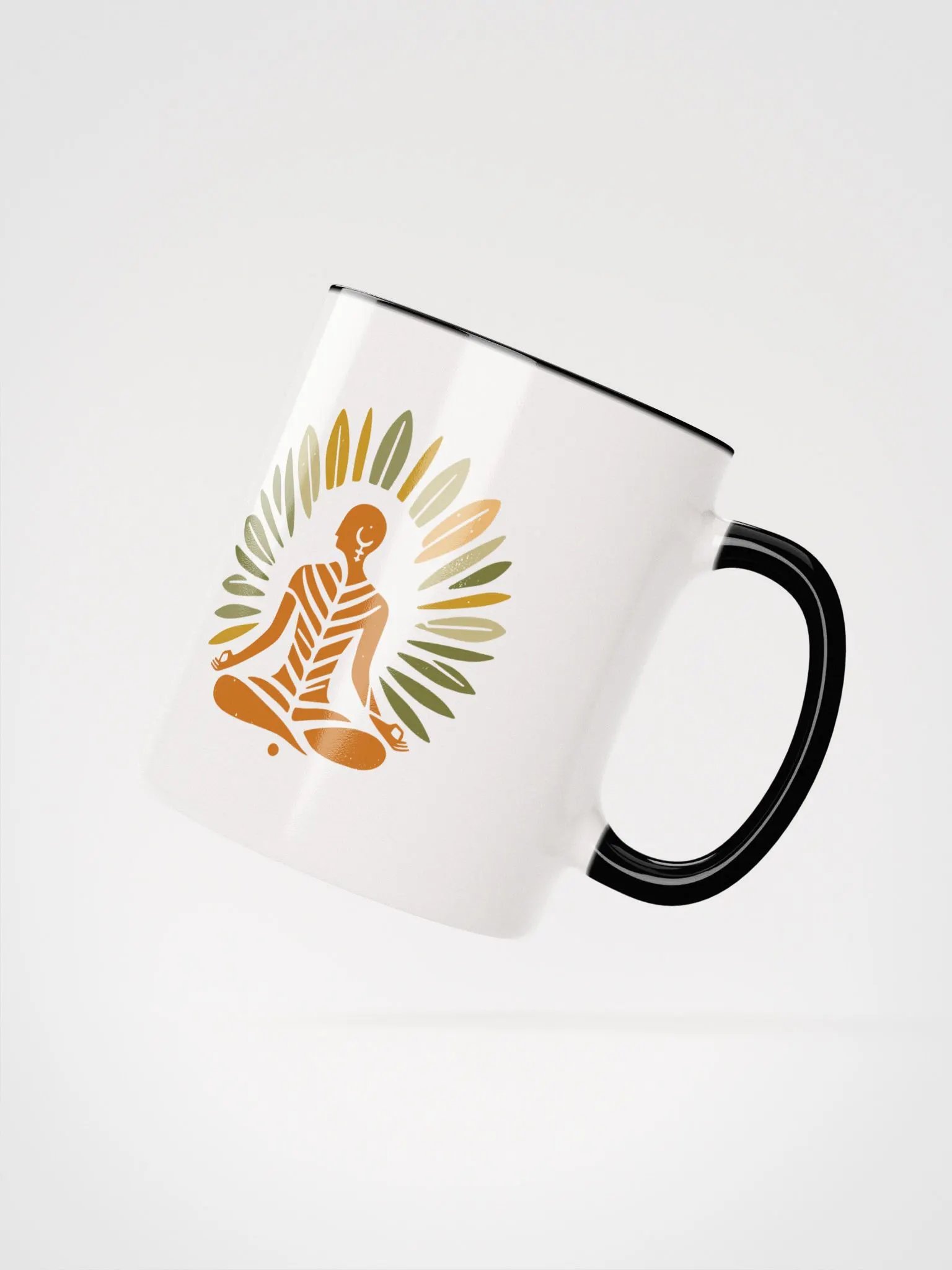 Zen Leaf Meditation Mug | Ancient Wisdom Meets Boho Style product image (12)