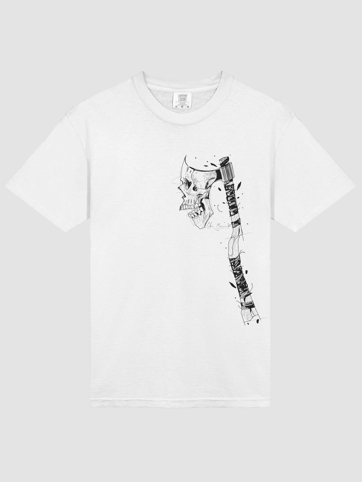 skull axe tee product image (17)