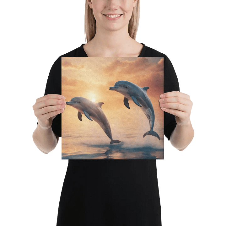 Dolphins Leaping From The Sea Wall Art product image (2)