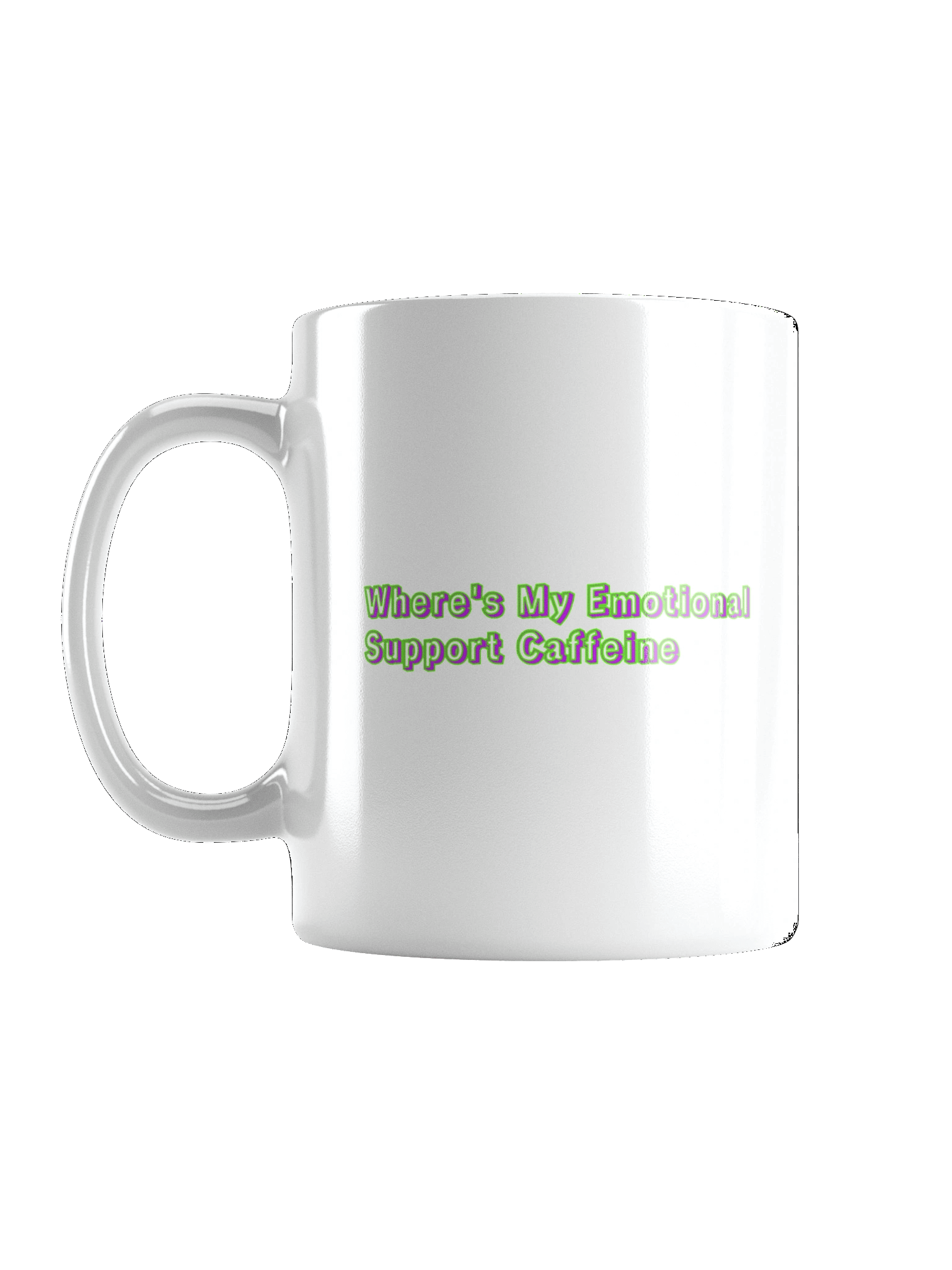 Where's My Emotional Support Caffeine Coffee Mug product image (1)