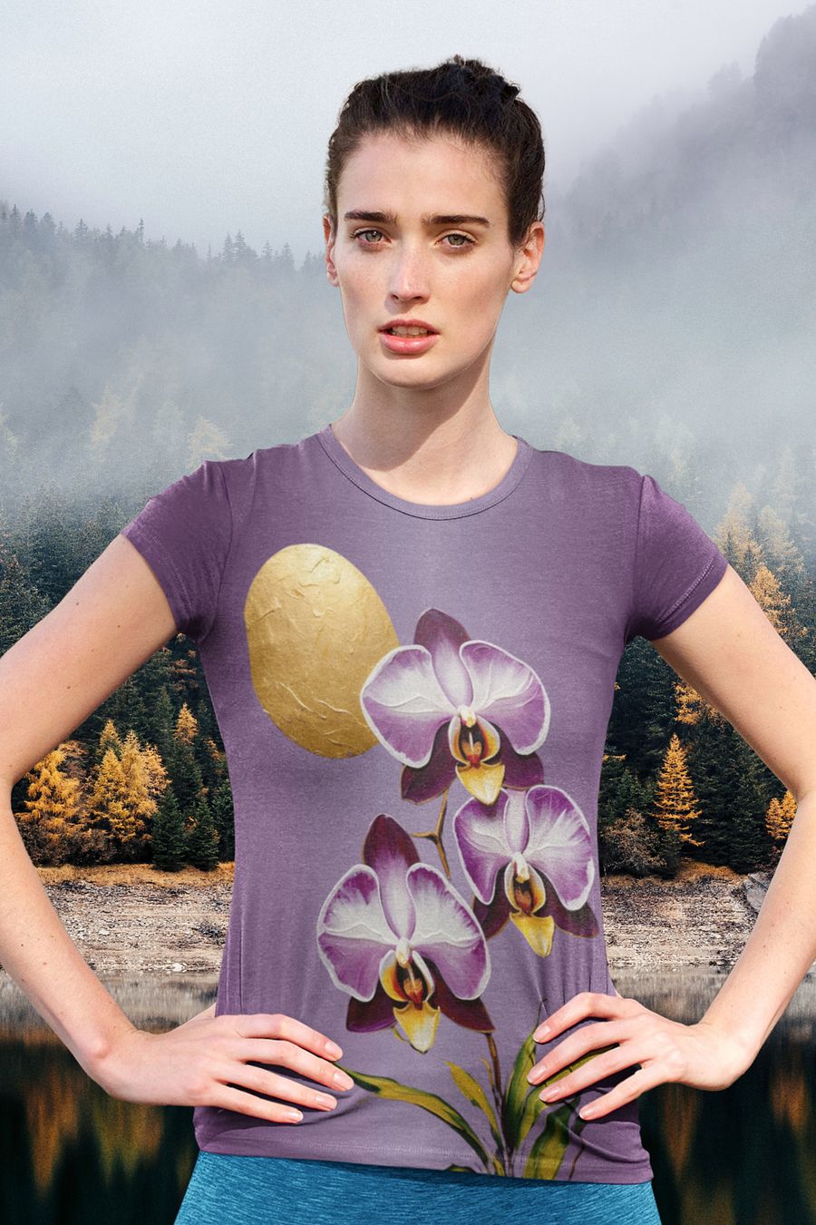 Floral Themed All Over Print T-shirt product image (1)