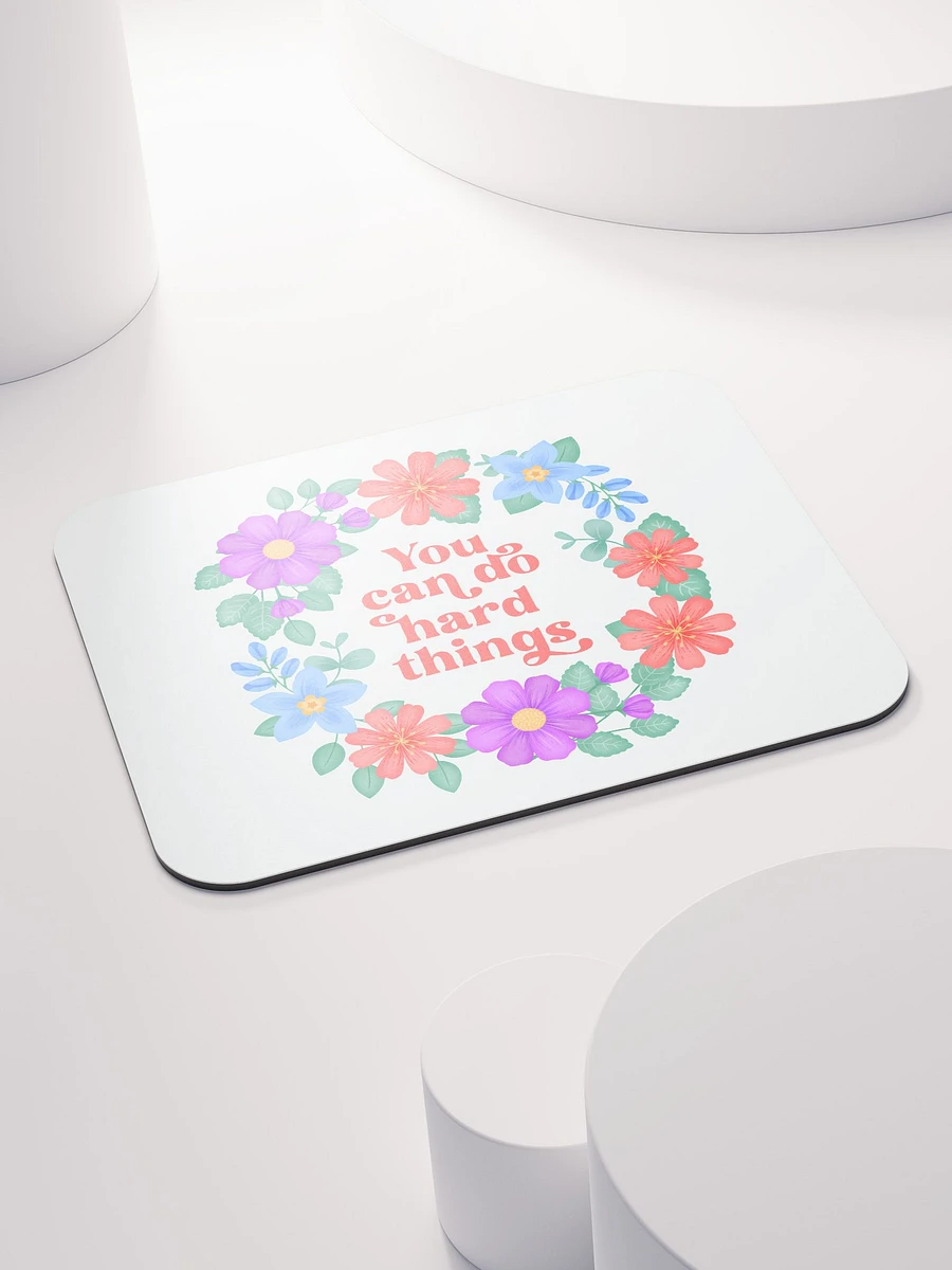 You can do hard things - Mouse Pad White product image (4)
