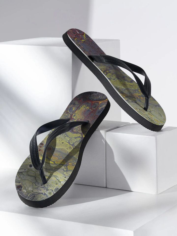 Amphibian 01 - Abstract Acrylic Pour Print, Flip-Flops product image (2)