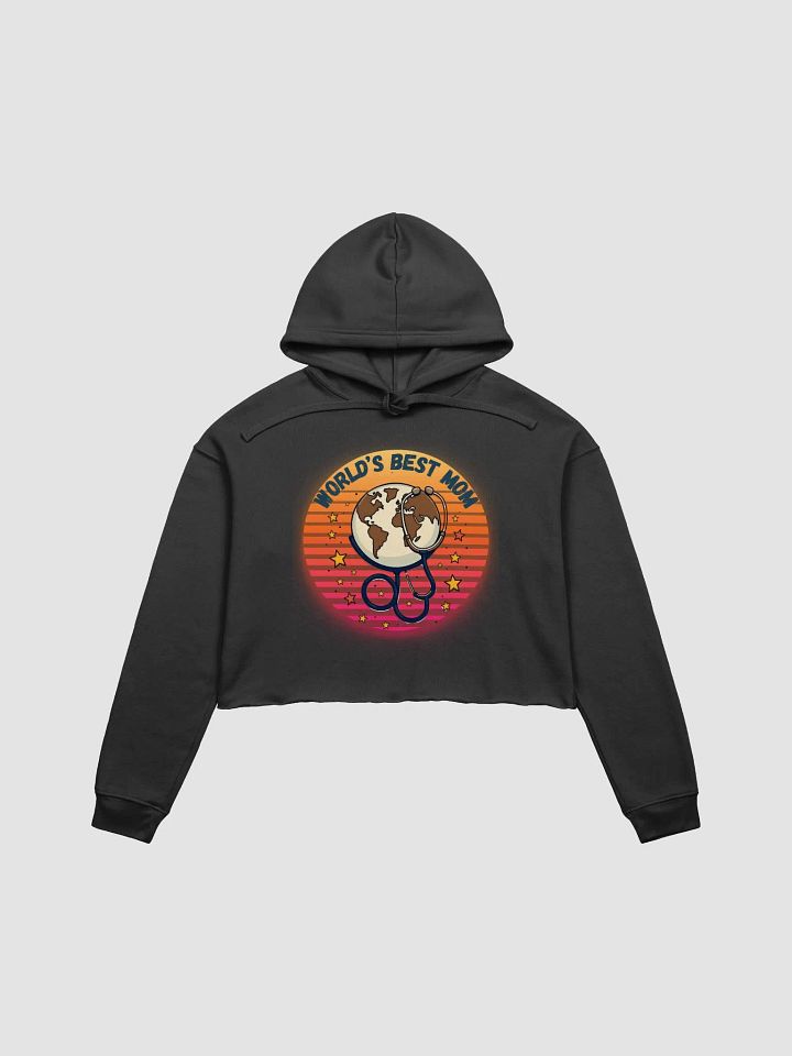 Globetrotting Mom Crop Hoodie product image (2)