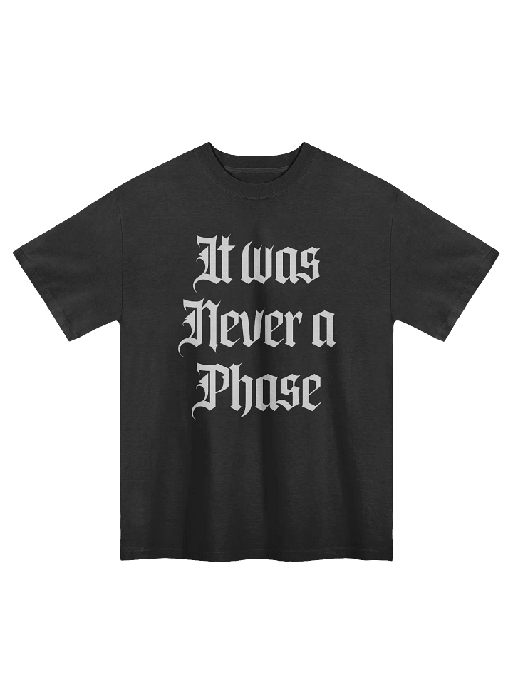 It Was Never a Phase Faded Oversized T shirt product image (1)
