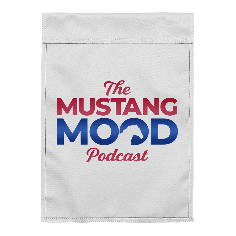 The Mustang Mood Lawn Flag - White product image (2)