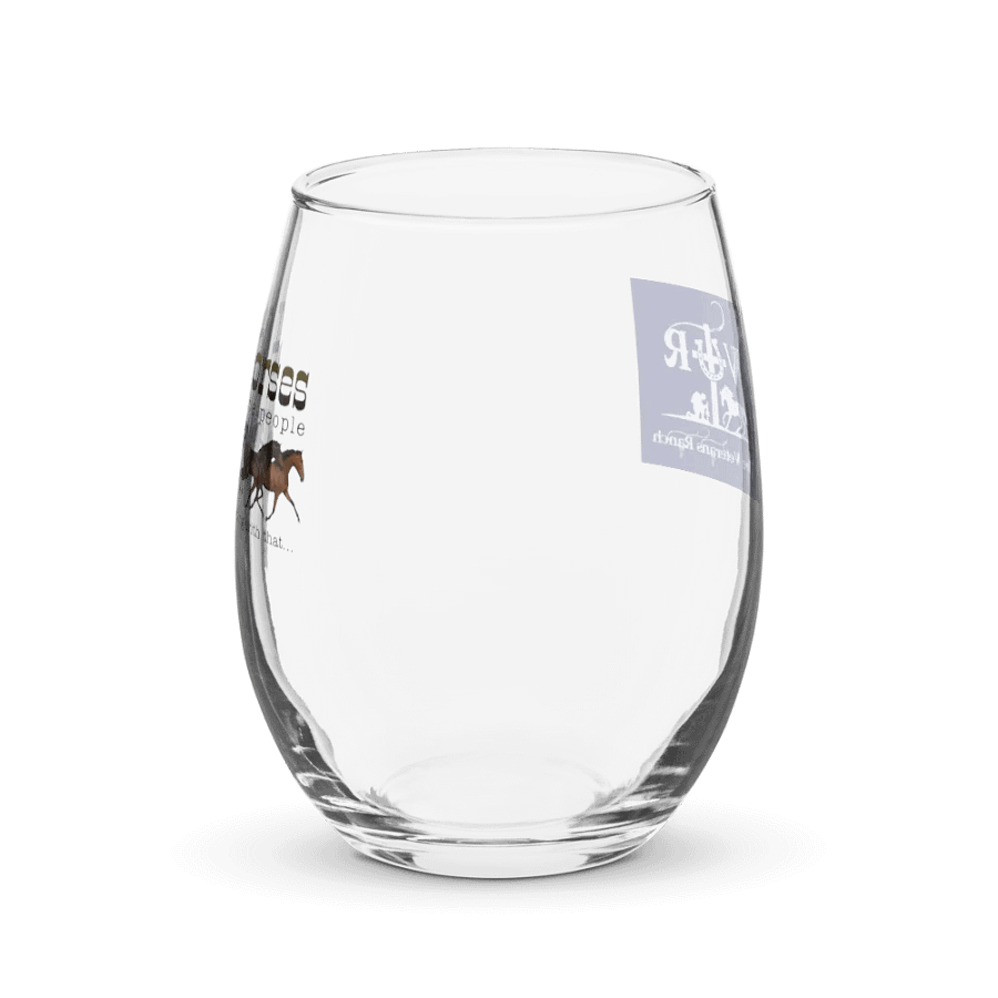 I Love Horses Stemless Wine Glass product image (3)