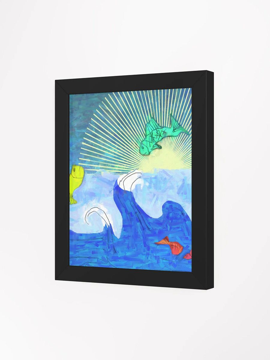 Jumping Fishies Framed Poster product image (52)