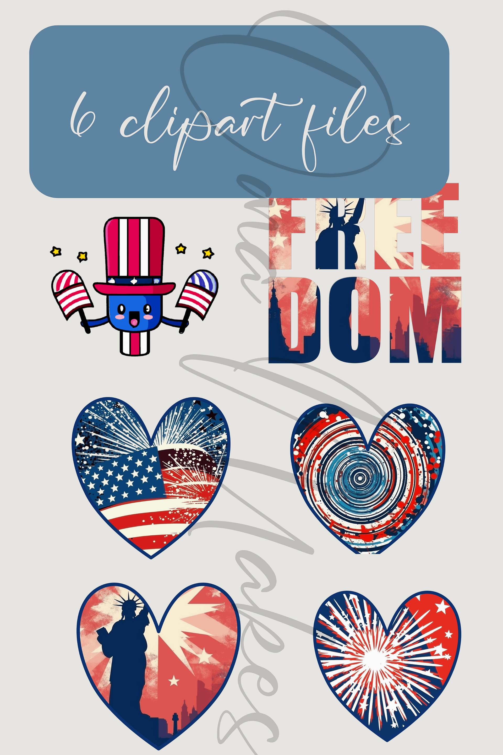 4th of July Clipart - Independence Day Celebration - Volume 2 product image (1)