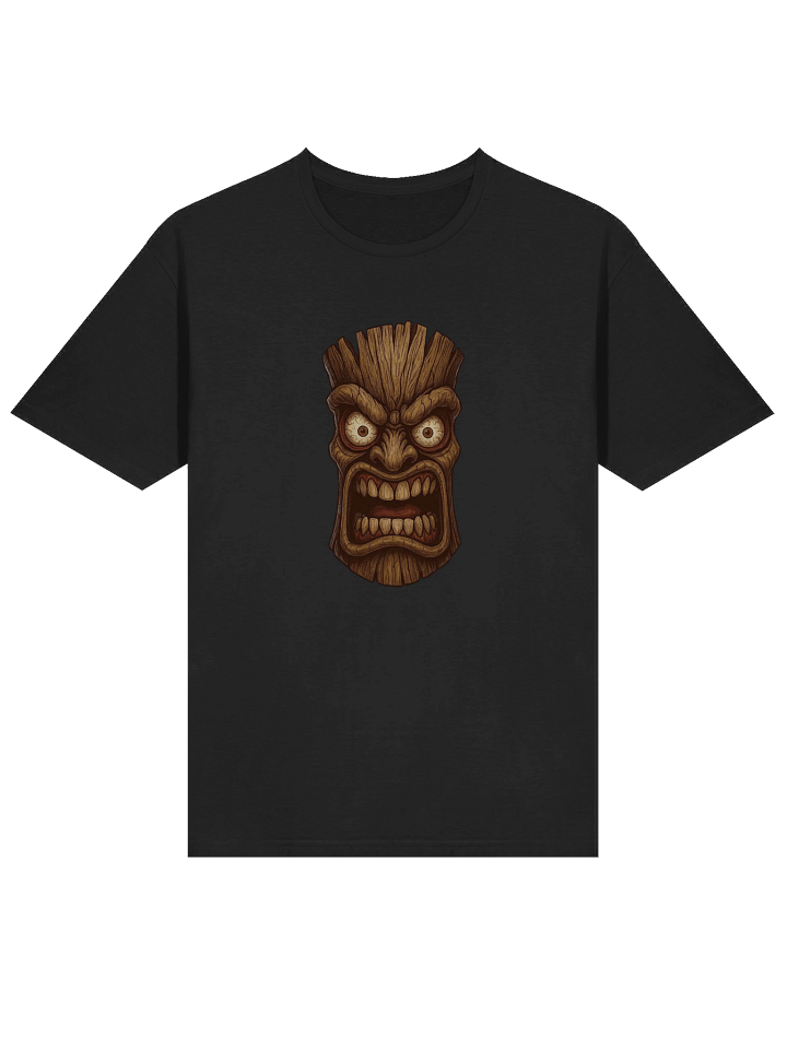 Intense Expression Tiki Wooden Mask T-Shirt product image (1)