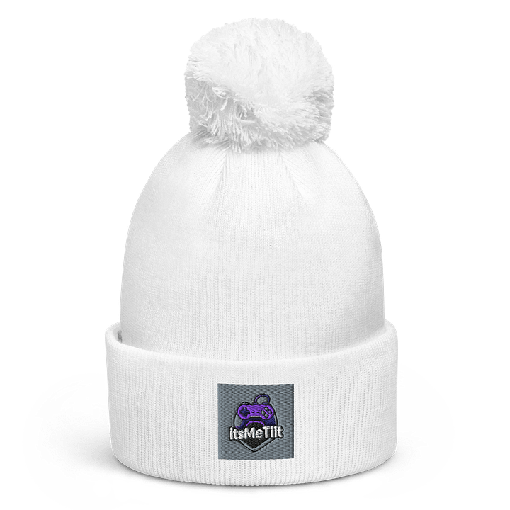 itsMeTiit Purple Gaming Controller Pom-Pom Beanie product image (1)