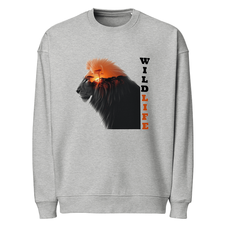 Sunset Lion Organic Sweatshirt product image (1)