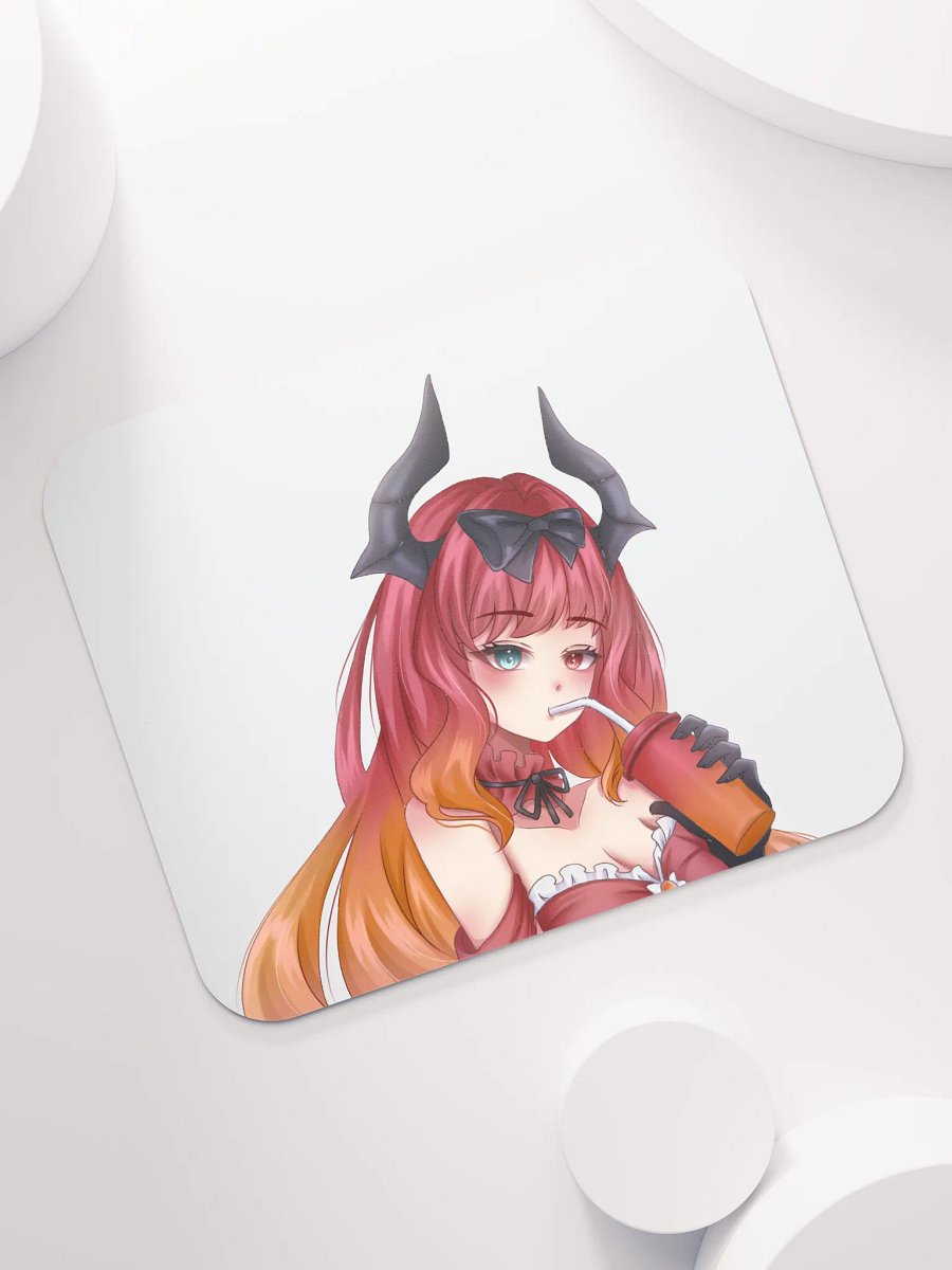 Horned Anime Girl Mouse Pad product image (7)