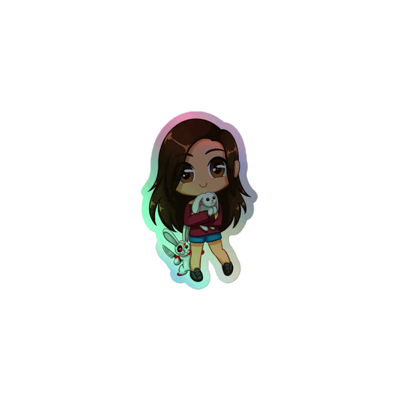 Magical Chibi Bunny Holographic Sticker Set