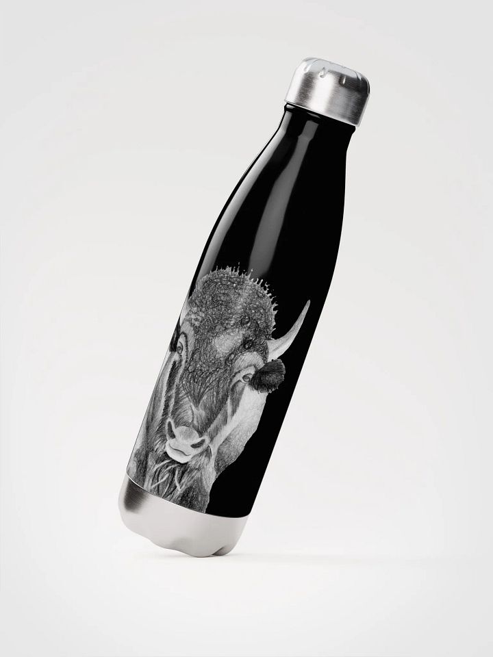 Bison Drawing Water Bottle product image (4)